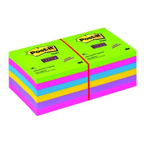 Post-It Notes 3x3 Super Sticky Notes Cape Town Colour Collection Pack 5