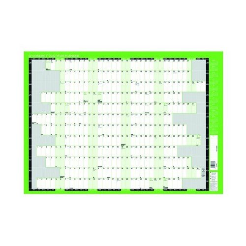 Q-Connect Year Planner Unmounted 2022 KFYPU22 855 x 610mm