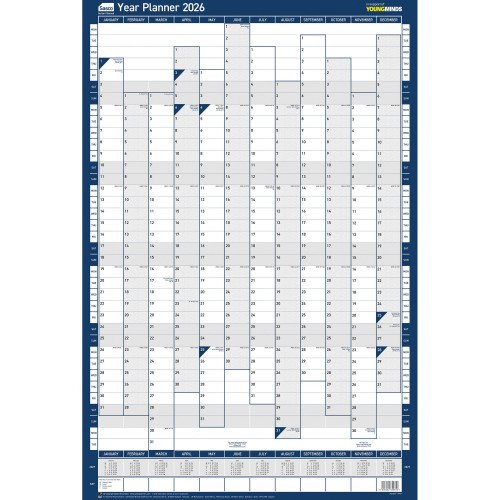 SASCO Year Planner 2026 Portrait unmounted