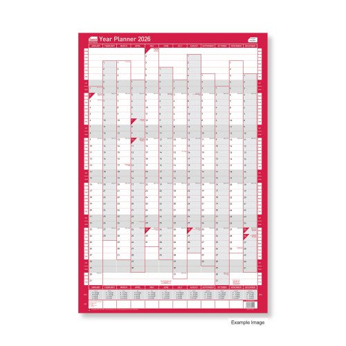 SASCO Year Planner 2026 Compact Portrait unmounted.