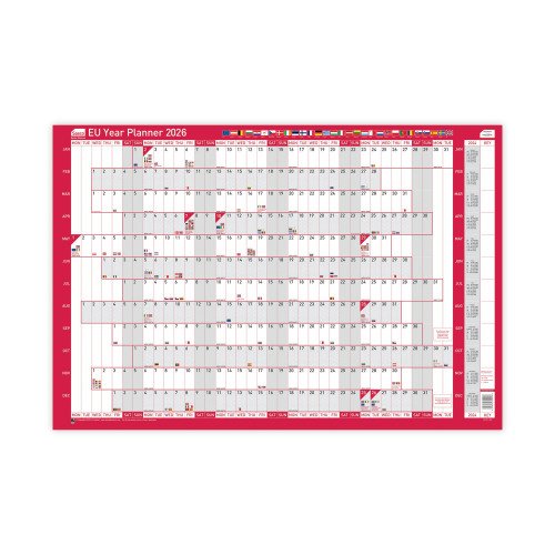 SASCO EU Planner 2026 unmounted