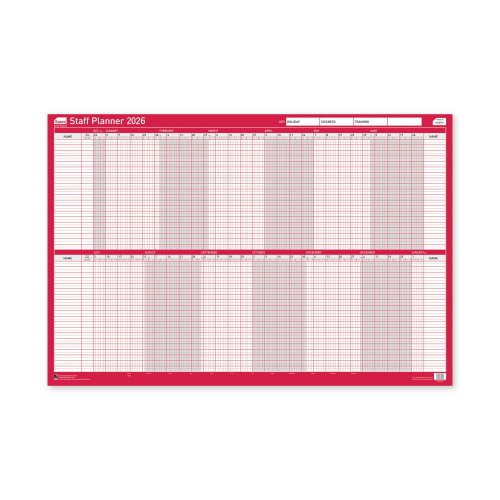 SASCO Staff Planner 2026 unmounted