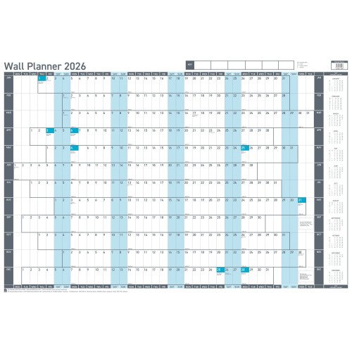 SASCO Wall Planner 2026 mounted