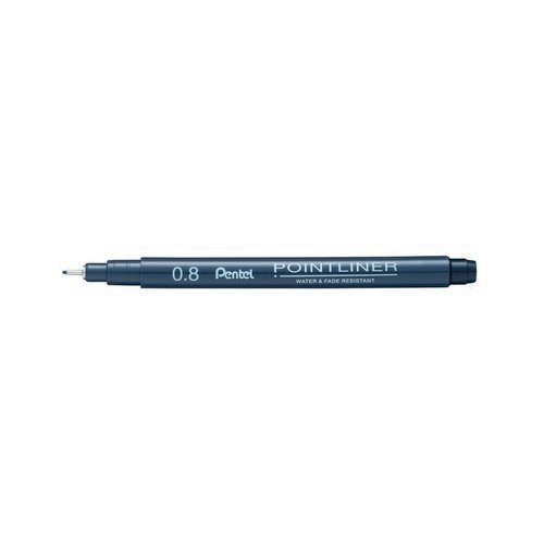 Pointliner Pigment Liner 0.8mm Pk12 Fineliner & Felt Tip Pens PN4031