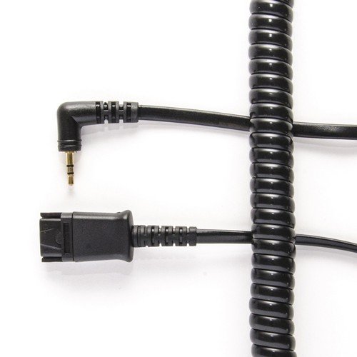 Plantronics Compatible Qd To 2.5Mm Jack Allows The Headset To Be Detached Without Losing The Call.