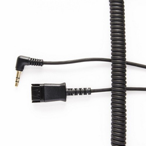 Plantronics Compatible Qd To 3.5Mm Jack Allows The Headset To Be Detached Without Losing The Call.