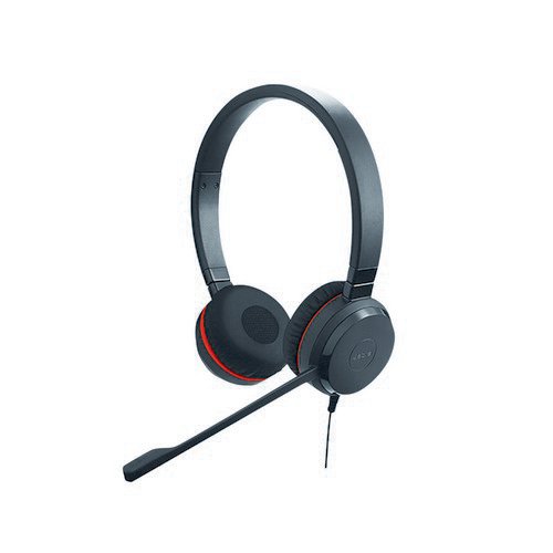 Jabra Evolve 20 SE MS Stereo Binaural Headset (Noise cancelling microphone) 4999823309