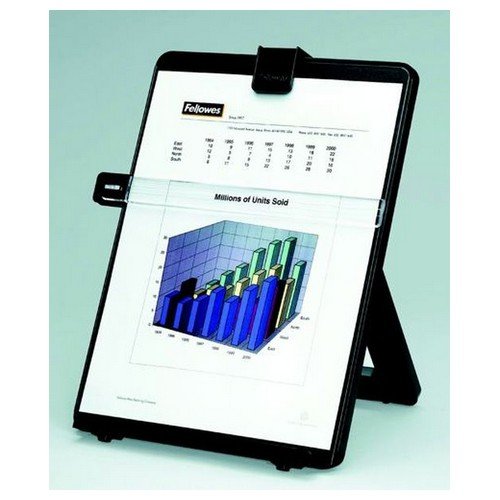 Fellowes Workstation Copyholder Easel Capacity 10mm With Line Guide A4 Black