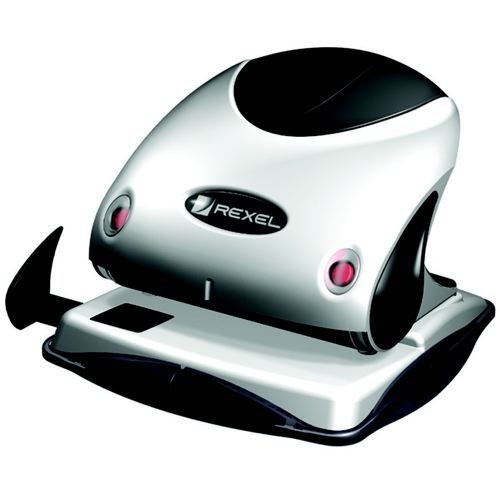 Rexel P225 Premier Punch 2 Hole 25 Sheet Capacity Silver/Black