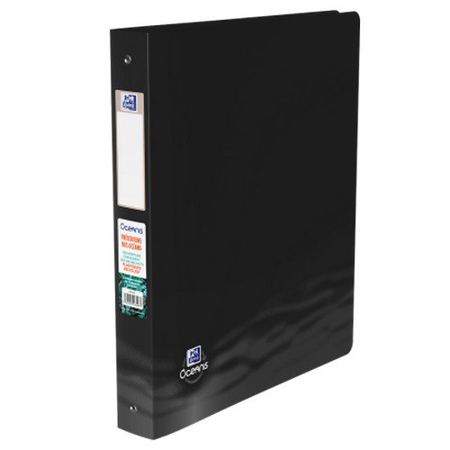 A4 + Oceanis Ring Binder Black 2 O Ring Binder 40mm Spine