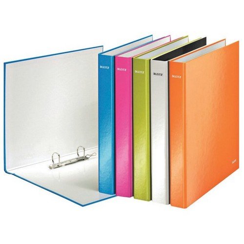 Leitz WOW 2 Ring A4 Binder 25mm Yellow
