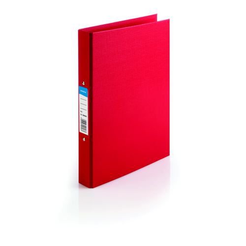 Initiative Polypropylene Coated Board 2 Ring Binder 25mm Capacity A4 Red 