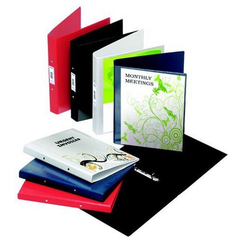 Elba Ring Binder PVC 4 ORing Size 25mm A4 Blue