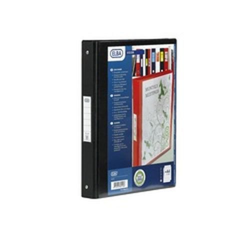 Elba Vision Ring Binder A4 25mm Capacity 30mm Spine 2 ORing Black