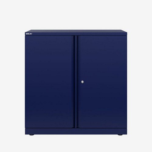 Bisley 2 Door Stationery Cupboards  1000mm High  Oxford Blue
