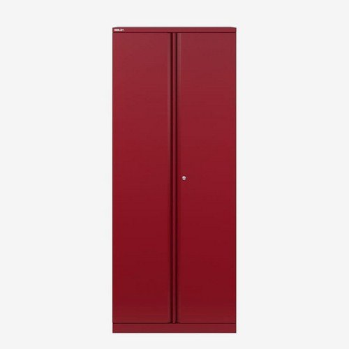 Bisley 2 Door Stationery Cupboards  1806mm High  Cardinal Red