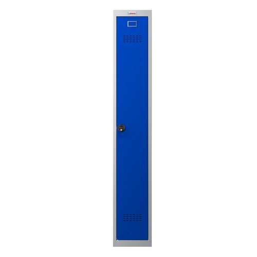 Phoenix PL Series PL1130GBC 1 Column 1 Door Personal Locker Grey Body/Blue Door with Comb Lock