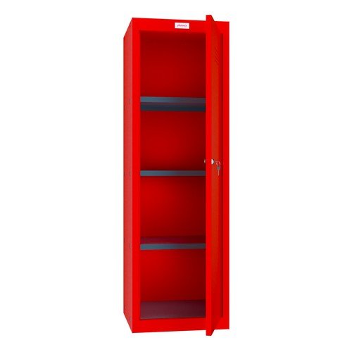 Phoenix CL Series CL1244RRK Size 4 Cube Locker in Red with Key Lock