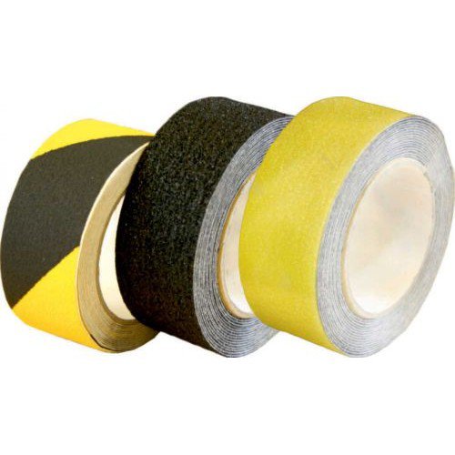 Non-slip floor tape Black/Yellow 100mm x 18.2m