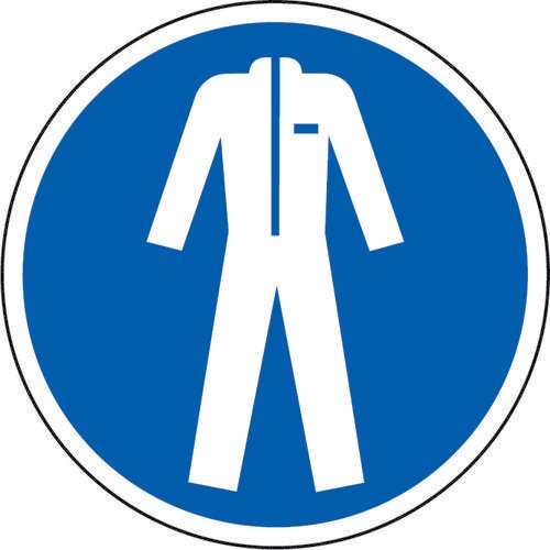Blue Social Distancing Floor Graphic Wear Protective Clothing (200mm dia.)
