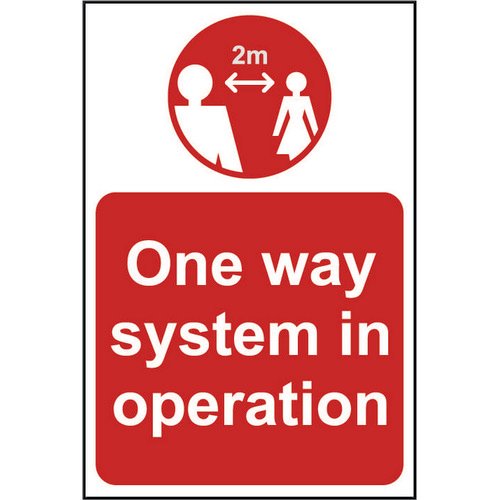 Lightweight and sturdy Correx A-Board (Red) One Way System In Operation