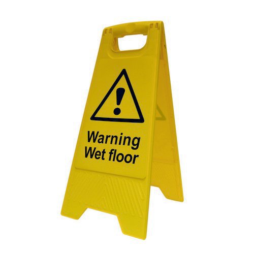 Warning Wet Floor Heavy Duty A Board made from polypropylene and are printed on both sides. Size 620