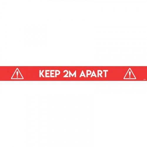 Avery COVID-19 Red Social Distance Floor Sticker 1000x140mm 2 per pack