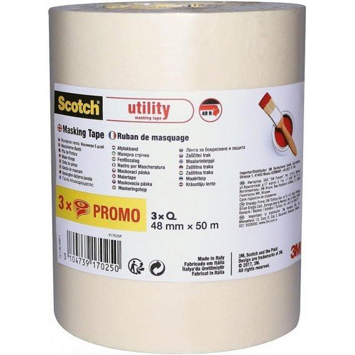 Scotch Classic Masking Tape 48mm x 50m (Pack 3) - 7100333295