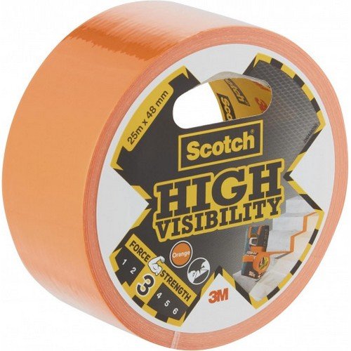 Scotch Extremium High Visibility Duct Tape Orange 48mm x 25m (Roll) - 7100205301
