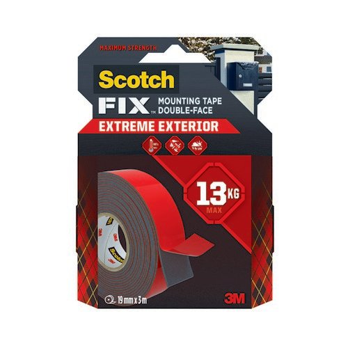 Scotch-Fix Double-Sided Exterior Mounting Tape 19mmx3m 7100272860