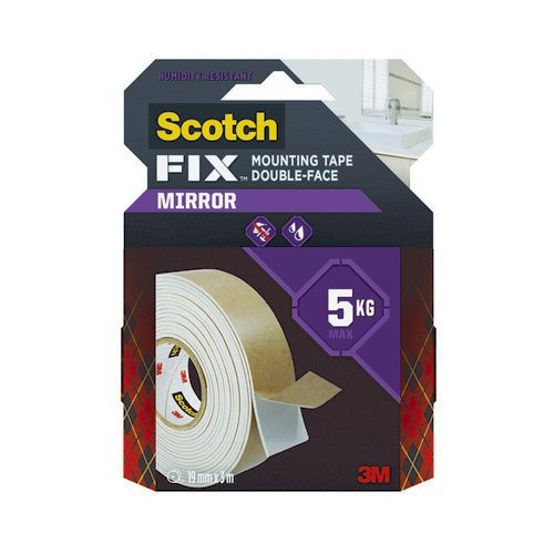 Scotch-Fix Mirror Double-Sided Mounting Tape 19mmx3m 7100263199