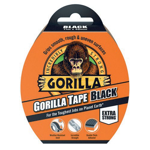 Gorilla Tape Black 11m Adhesive Tape SE1719