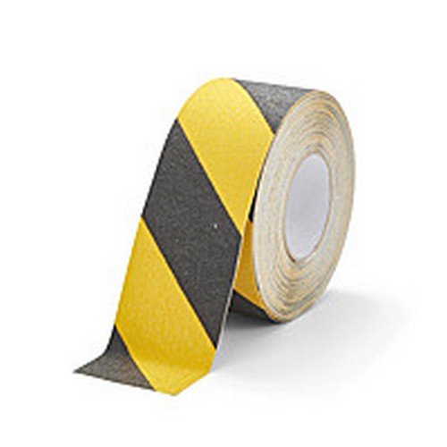 Durable DURALINEÂ® GRIP Floor Marking Tape 75mm Yellow/Black