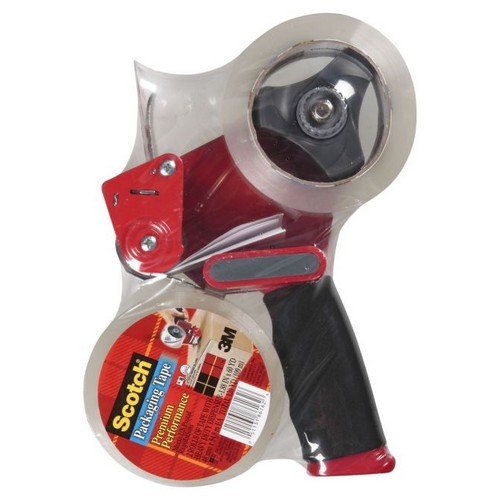 Scotch Heavy Duty Pistol Grip Dispenser + 2 Rolls Scotch Storage Tape Low noise Brown 50mm x 66m
