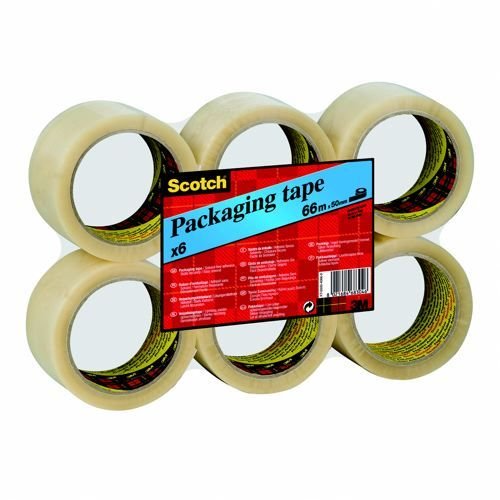 Scotch Tape PVC 50x66 Clear PVC Pack 6