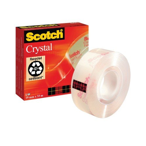 Scotch Crystal Clear Tape 19mm x33 Metres 600