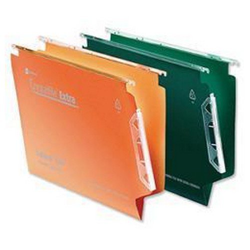Rexel Crystalfile 330 Lateral File 30mm Grn 25s