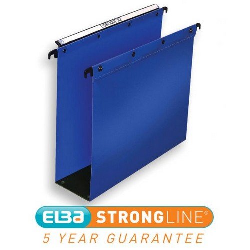Elba Suspension File PP Foolscap Blue (Pack of 10) 100330417