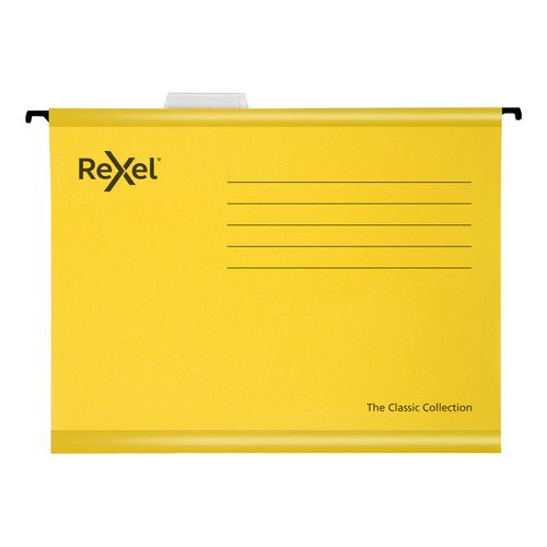 Rexel Classic Suspension File Fc Yellow Pack 25