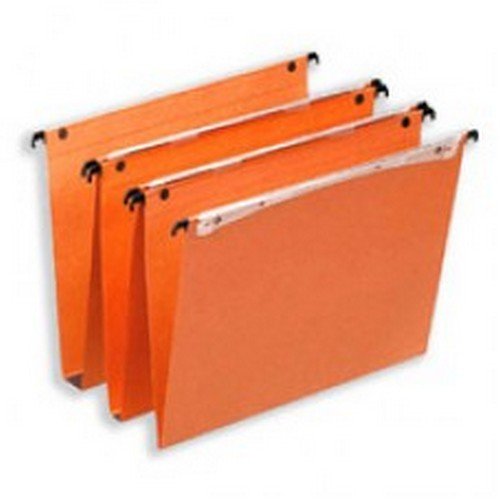 Esselte Orgarex Lateral File 50mm Orange Pack 25
