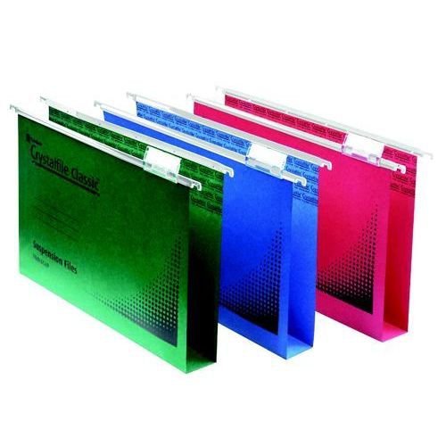 Rexel Crystalfile Suspension File FC Green 50s