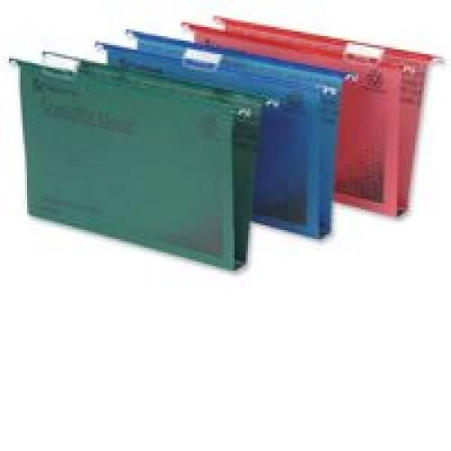 Rexel Crystalfile Suspension File FC Red 50s