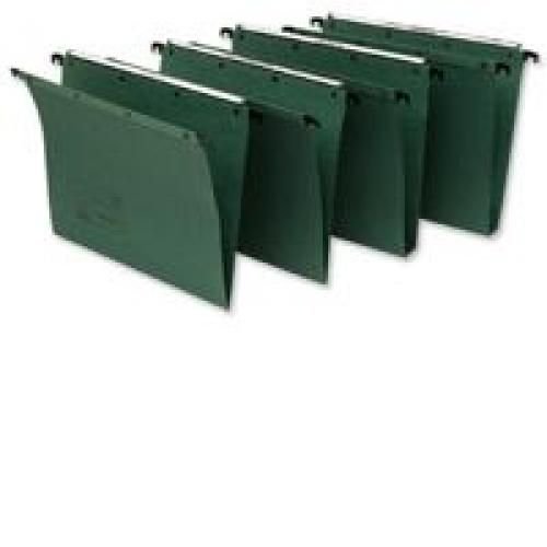 L'oblique Foolscap Suspension File AZO V Base Green