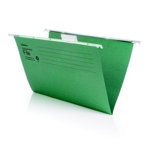 Initiative Suspension File With Tabs and Inserts A4 215gsm 85% Recycled Pack 50