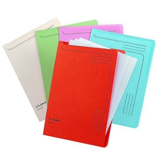 Guildhall Slipfile Open 2 Side Manilla A4 File Blue