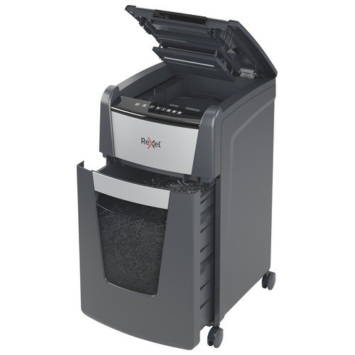 Rexel Optimum Auto+ 225M Micro Cut Paper Shredder Black