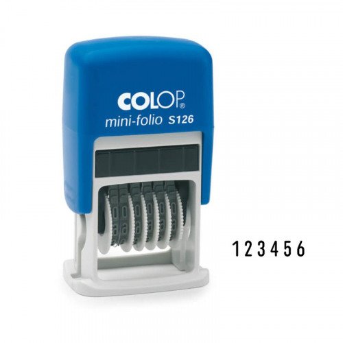 COLOP S126 Mini Selfinking Numbering Stamp  4mm 6 Bands