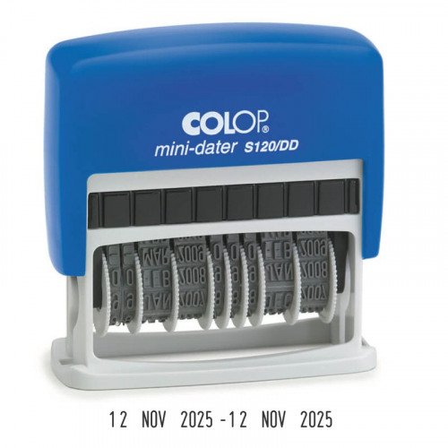 COLOP S120/DD Mini SelfInking Double Date Stamp  4mm