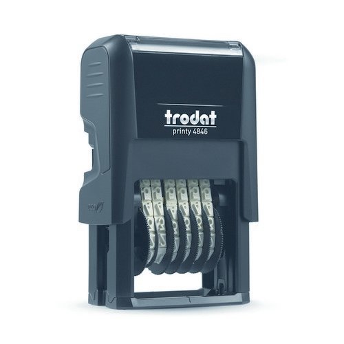 Trodat Printy 4846 Self-Inking 6 Band Numberer Stamp 211619