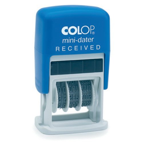 Colop Self Inking Mini Text and Date Stamp RECEIVED